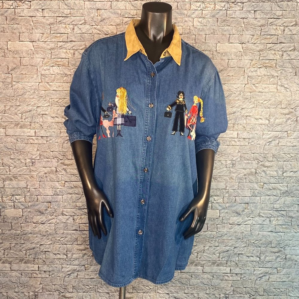 Bobbie Brooks Jean Shirt - Picture 1 of 7